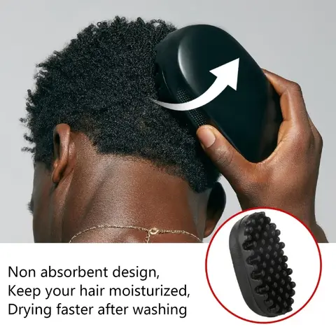 Esponja de pelo rizado profesional, cepillo giratorio, bobina mágica africana, onda, rastas, cepillo de pelo Natural, herramienta de Peinado de salón Afro, 1 Uds.