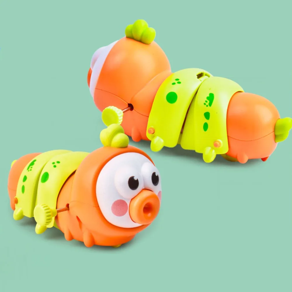 Chain Winding Caterpillar Puzzle Winding Telescopic Running Swinging Crawling Caterpillar Movable Animal Wind-Up Crawling