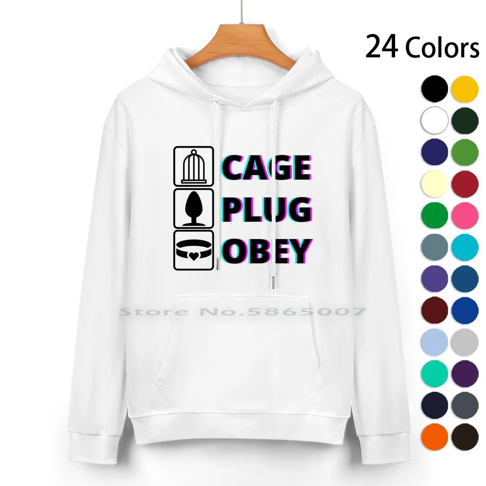 Cage Plug Sissy Pure Cotton Hoodie Sweater 24 Colors Sissy Boy Sissy Girl Bdsm Cuckold Sexy Submissive Sissification