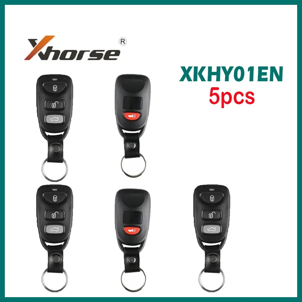 

5 шт. Xhorse XKHY01EN универсальный проводной дистанционный ключ для Hyundai 3 + 1 кнопки автомобильный дистанционный ключ для Xhorse VVDI Key Tool английская версия