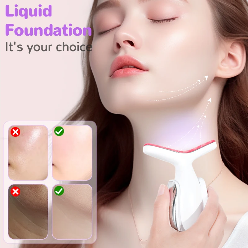 Skin Rejuvenation Instrument Neck Face Lifting And Tightening Anti Aging Artifact Facial Sonic Vibration Massager Beauty Device