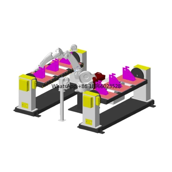 industrial automatic The factory supplies single-shaft frame welding positioners 6-9 Axis robot workstation