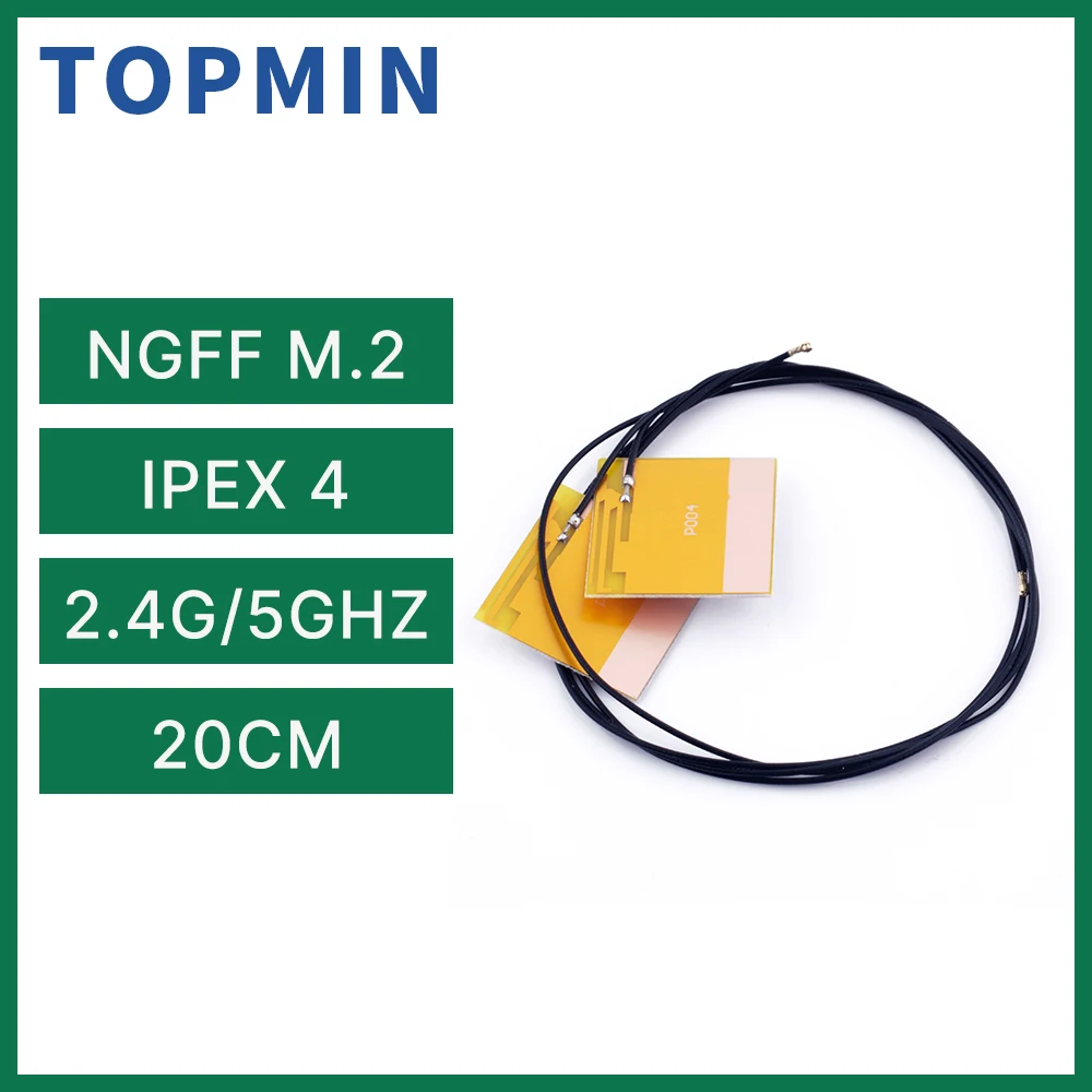 

IPEX4 WiFi Antennas NGFF M.2 Laptop Network Card Internal Antenna for BE200NGW AX210NGW AX200NGW 9260NGW 8260NGW 8265NGW 7260NGW