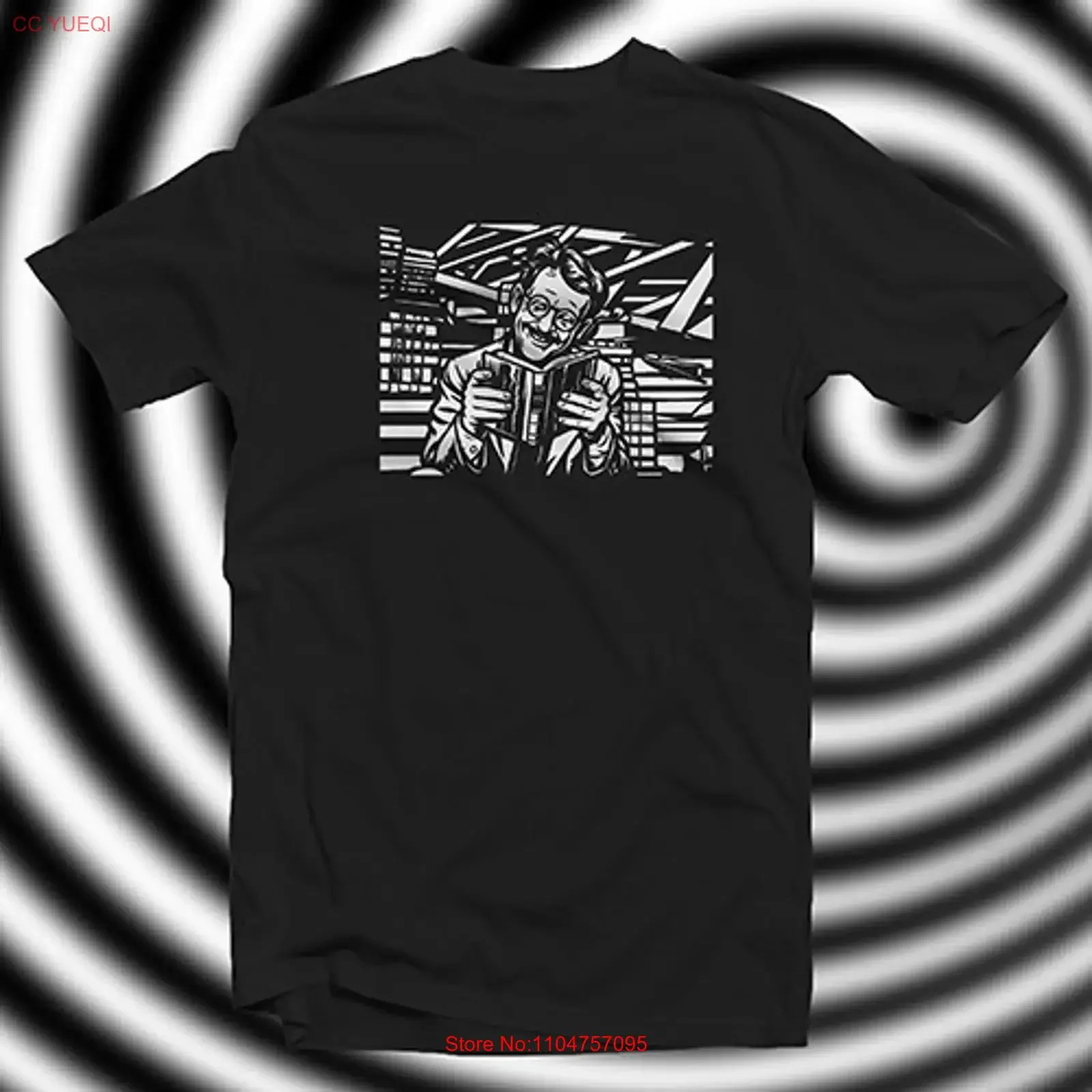 Twilight Zone COTTON T SHIRT Time Enough At Last Burgess Meredith Book Worm vintage Washed streetwear Stylish graphic Slightly