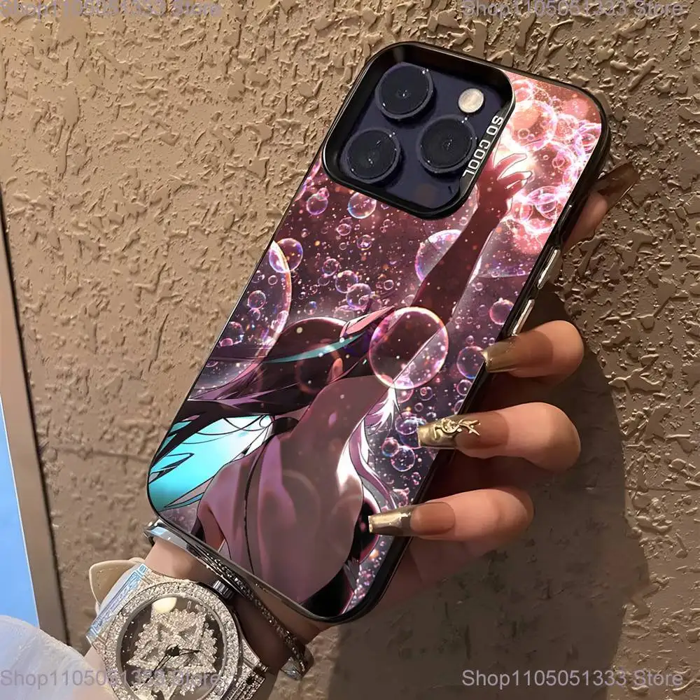 เคสโทรศัพท์เทพีแห่งชัยชนะ N-Nikke สำหรับ iPhone 16,15,14,13,12,11,Pro,XS,Max,Plus,Mini,SE สีดำแบบด้านกันกระแทก