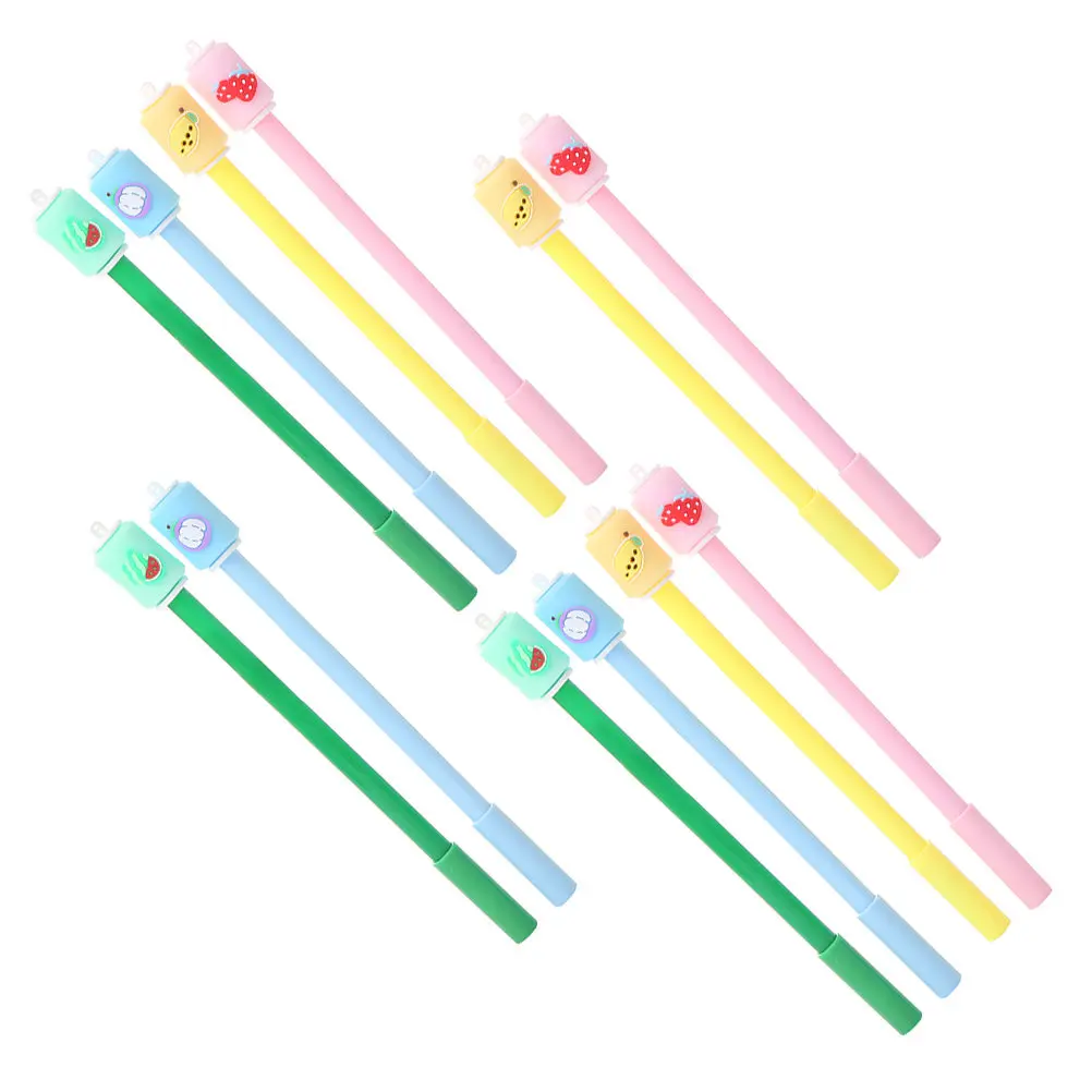 12Pcs Signature Pens Smooth Gel Writing Pens Ergonomic Non-Slip Design Student Office School Stationery Portable Writing Tools
