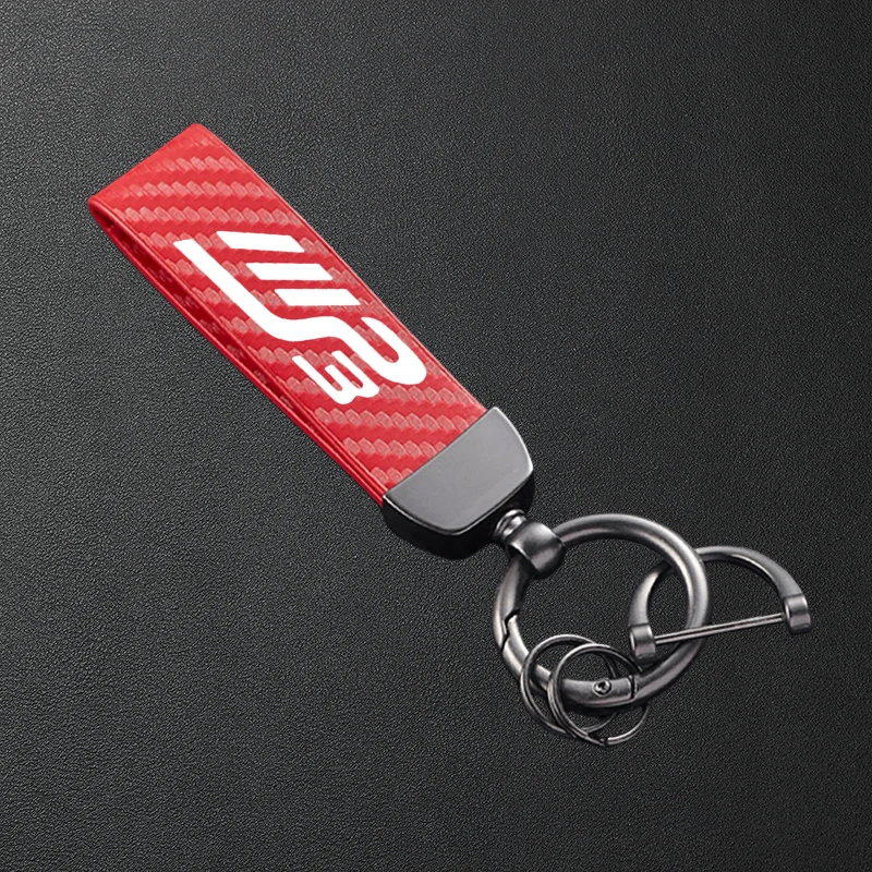 For Piaggio MP3 125 300 400 500 MP3125 MP3300 MP3500 High-Grade Carbon Fiber Patterned Motorcycle Keychain Metal Keyring