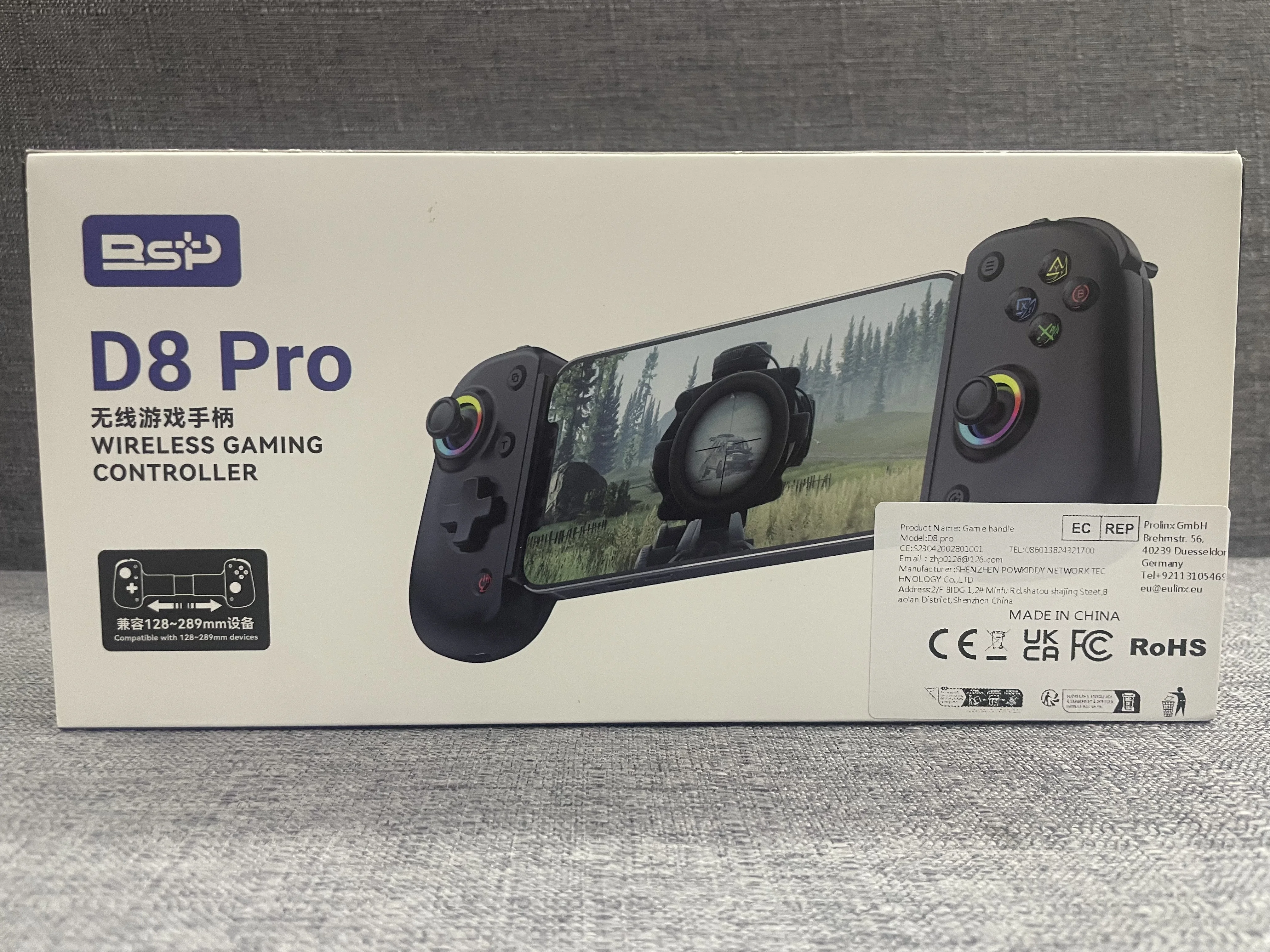 BSP D8 PRO RGB وحدة تحكم بالكمبيوتر اللوحي مقبض لاسلكي للتبديل لعبة بلوتوث تمتد عصا التحكم ل P3 P4 أندرويد IOS غمبد