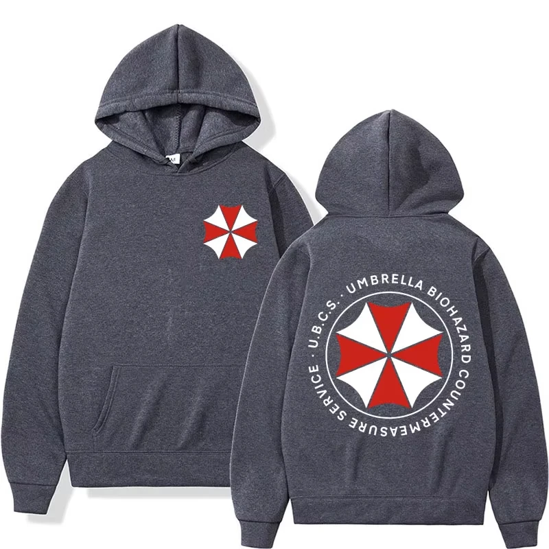 Umbrella Corporation Logo Grafik Kapuzenpullover Resident Evil Sweatshirt Herrenbekleidung Mode Vintage Cool Hoodie Unisex – Detail 4