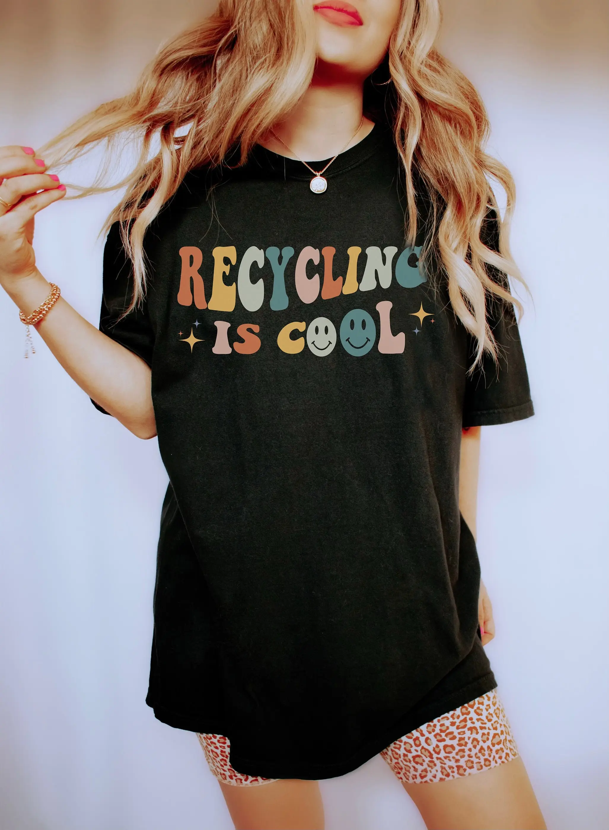 Recycling Is Cool Recycle T Shirt Earth Day Ecology Climate Change Environment Environmental Save