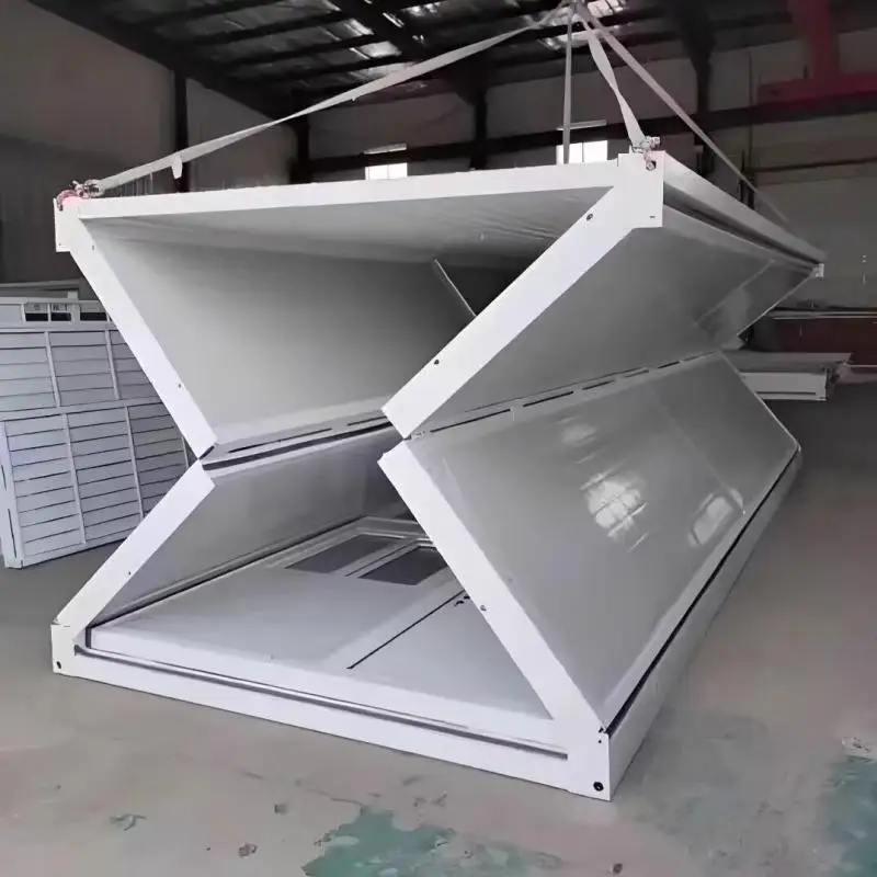 Latest Release Outdoor Container Space Saving Design Foldable Container House Easy for Transportation Modular Prefab Building