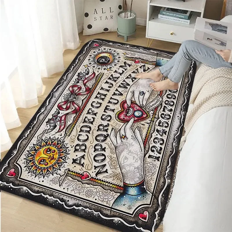 

Halloween Ouija Board Indoor Long Rugs Nordic Style Home Doormat Bathroom-Toilet Mats Bedroom Toilet Rug