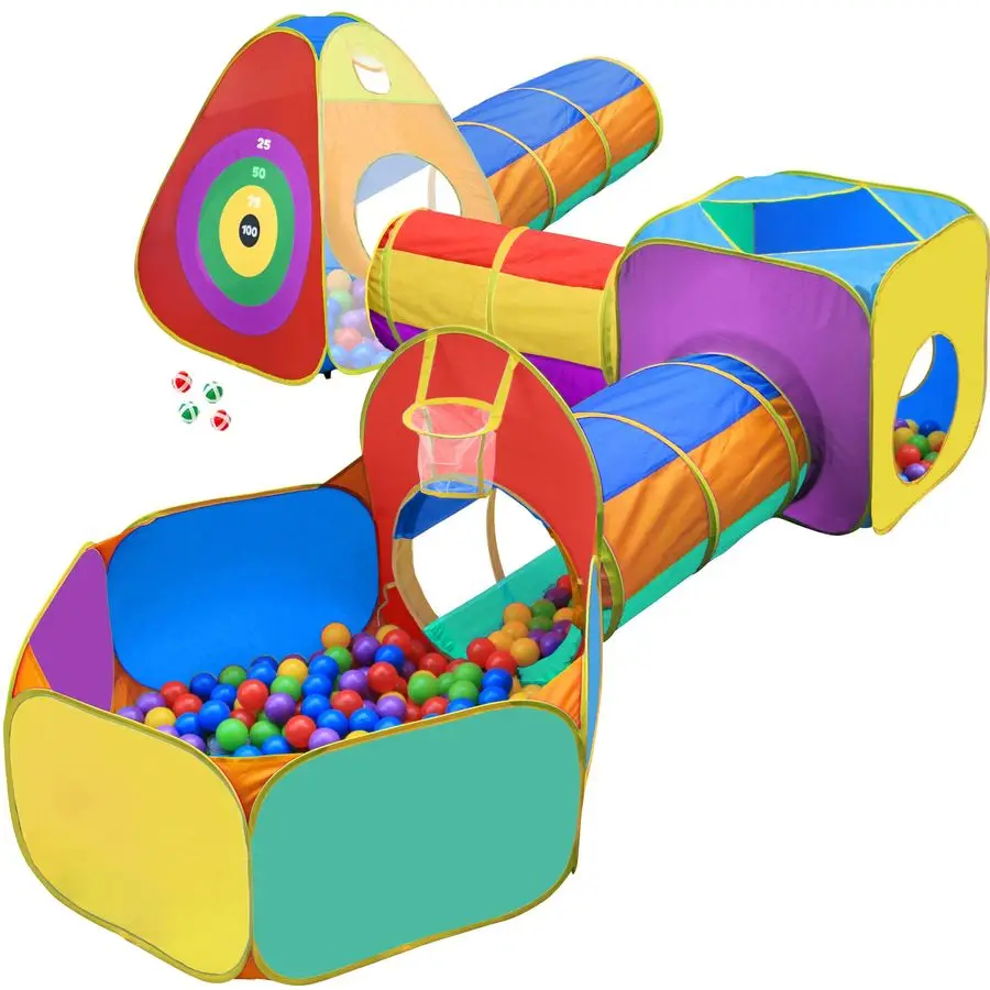 for Toddler Boys amp Girls, Ball Pit, Play Tent and Tunnels for Kids, Best Birthday Gift for 3 4 5 Year Old Pop Up Baby Play Toy