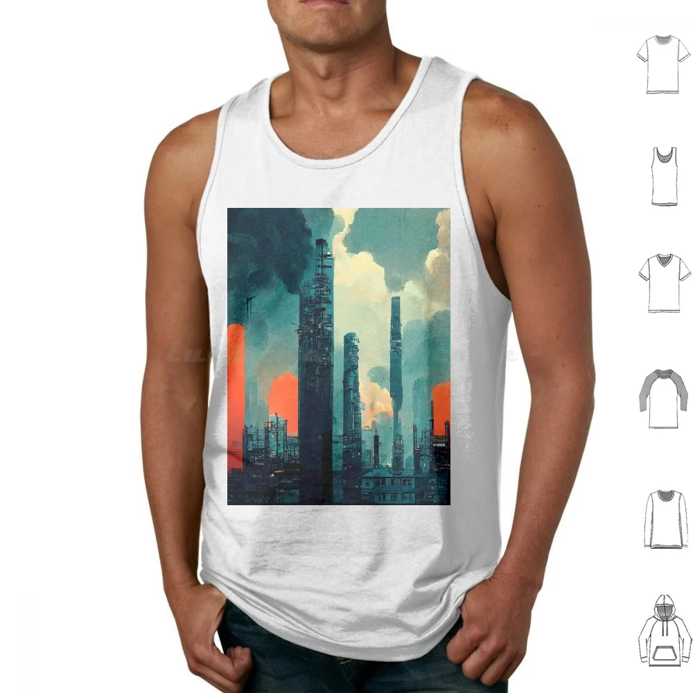 Dystopian Automation Tank Tops Print Cotton Automation Engineer Engineering Technology Robot Robotics Computer