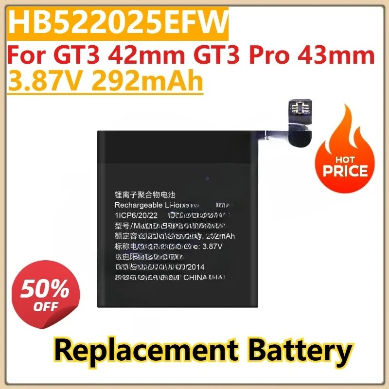 New Replace Battery For Huawei GT2 GT3 42mm/GT3 Pro 43mm GT 42mm