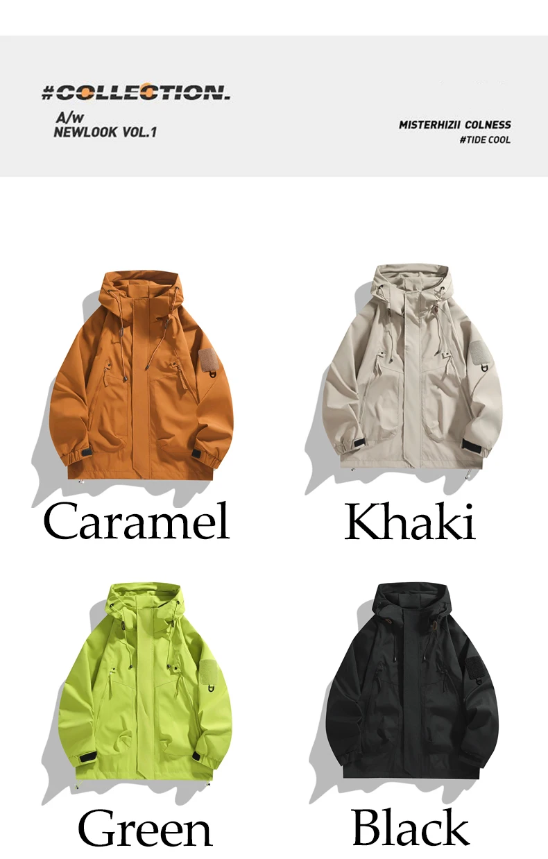 Herbst Outdoor Windbreaker Unisex Wanderjacken mit Kapuze Wasserdichte Trekkingjacke Frühling Camping Dünne Trekkingjacke für Männer und Frauen – Detail 10