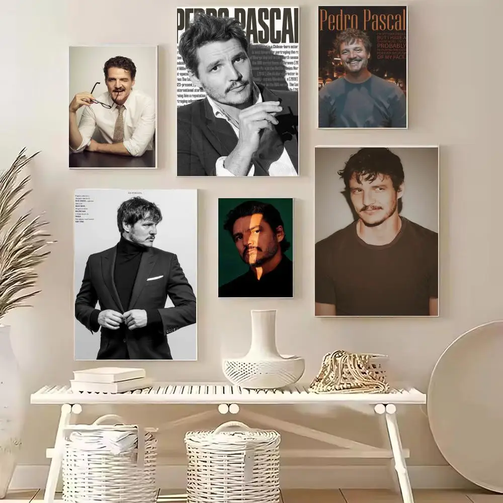 Renowned actor P-Pedro Pascal Poster PP Wall Decor Posters Celebrity Art Prints Aesthetic Wall Art Bedroom Office Home Gift