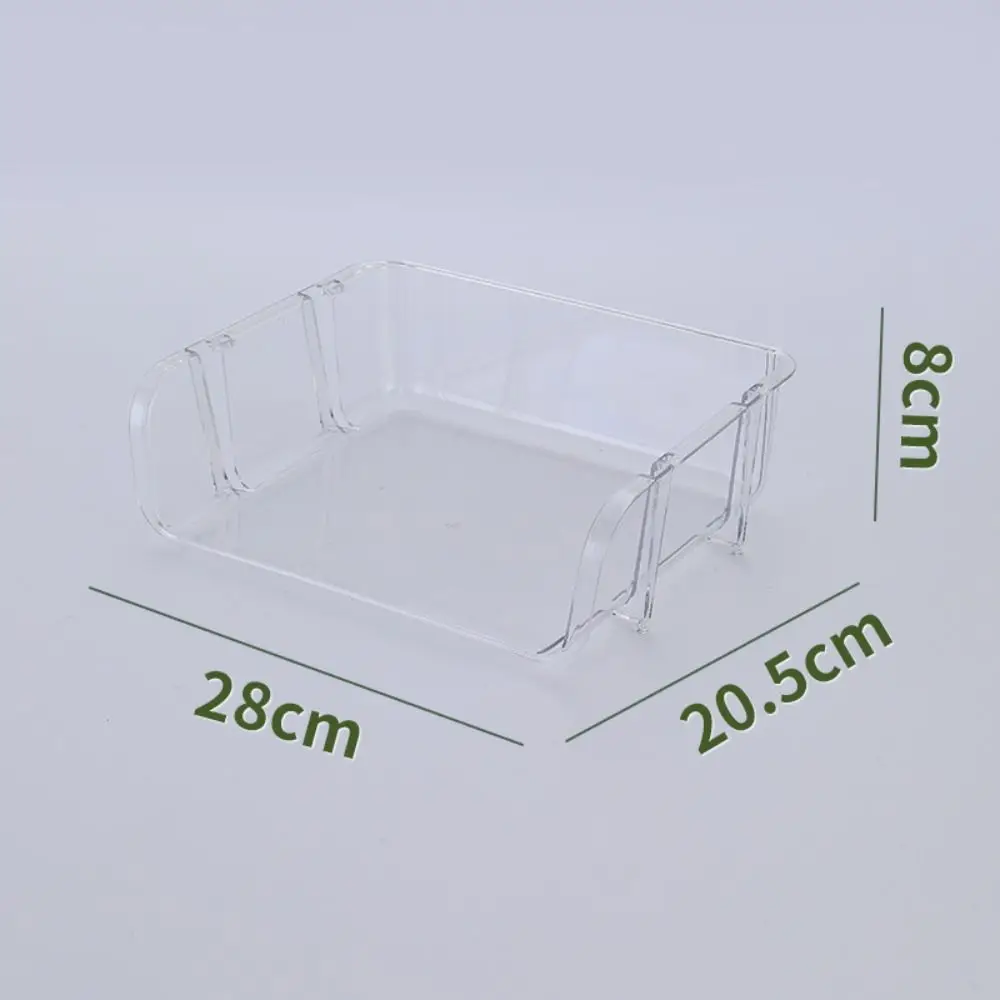 

Multifunctional Minimalism File Storage Tray INS Style Durable A4 File Rack Stackable Desktop Organizer Magazine