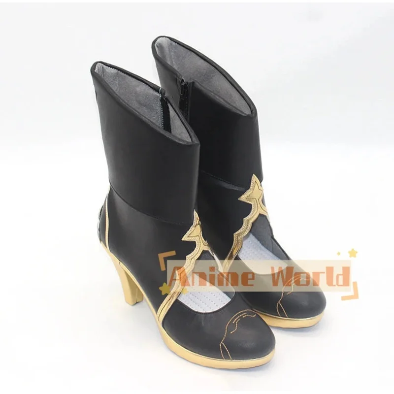 Honkai: 스타 레일 Xueyi 코스프레 신발 PU 가죽 신발 할로윈 카니발 부츠 맞춤 제작