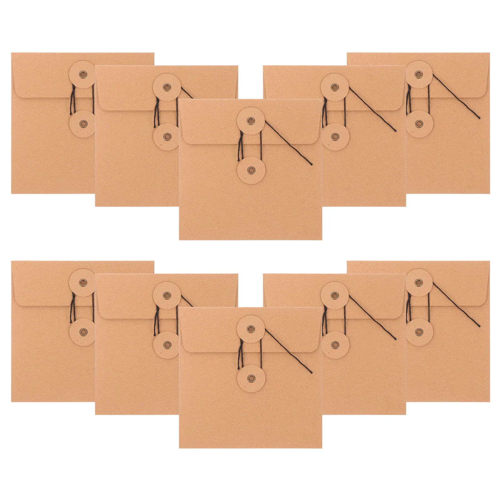 10Pcs Cd Dvd Storage Holder Kraft Paper Cd Sleeves Dvd Paper Sleeves for Protection Organization Collection Mailer Envelope Use