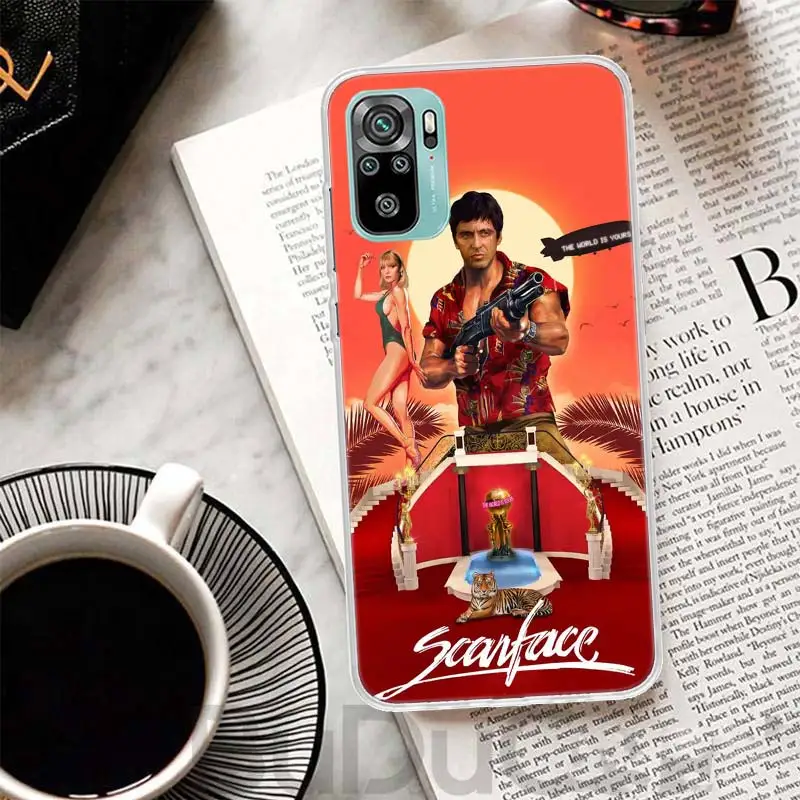 Scarface 1983 Film Al Pacino Movie Cover For Xiaomi Redmi Note 13 12S 12 11 11S 10S 10 Pro Plus Phone Case 11E 11T 9 9S 8T 8 + P