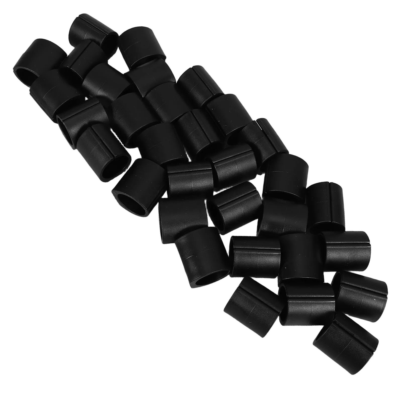 32Pcs Bow U Shaped Chair Leg Floor Protectors Black for 25-30Mm Round Tubes Nonslip Quiet No Scratch Furniture Pads Bar Stool