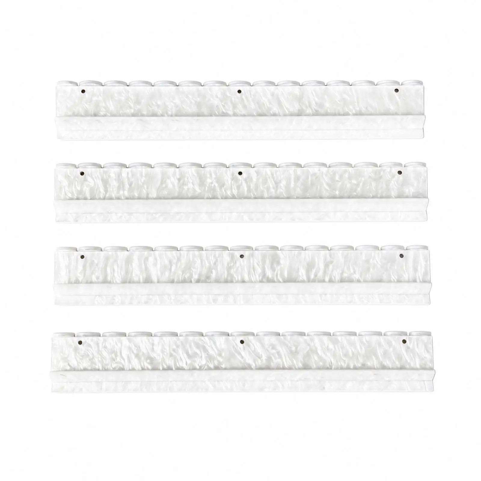 Mahjong Ruler Acrylic Tile Rack for Game Night Home Accessory Wave Top 20 Inch Long Organizer
