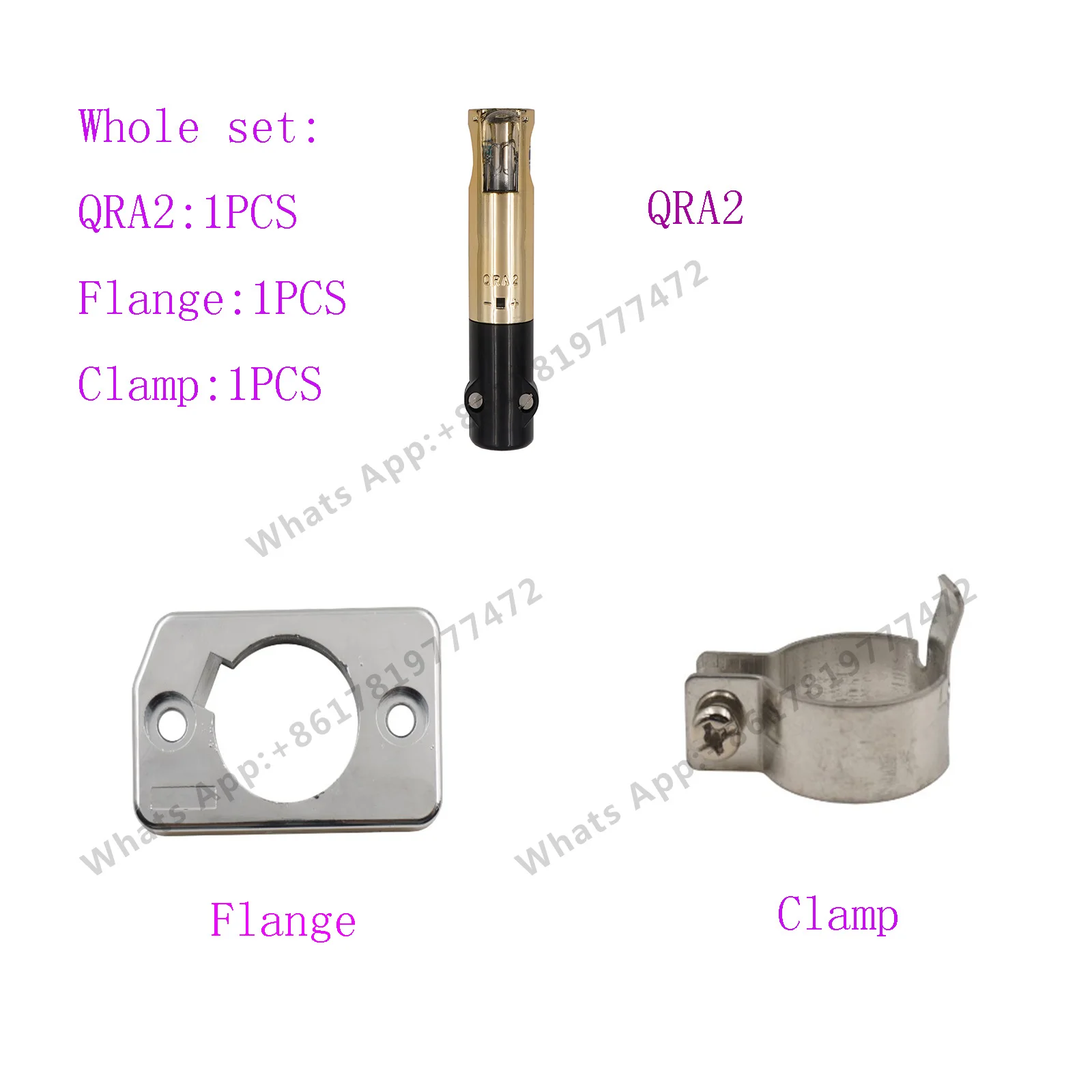 QRA2 Burner Flame Detector Flame Sensor Burner Flame Detection Burner Part QRA2 UV Flame Detector Photoelectric
