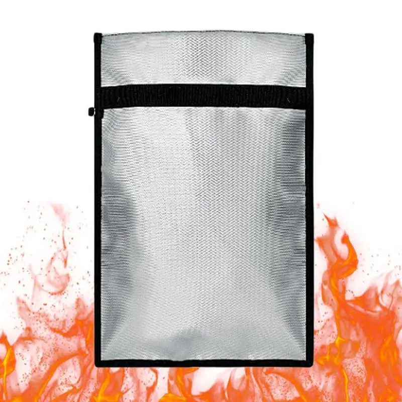 

Fireproof Waterproof Document Bag Fireproof Pouch Document Bag Document Holder Signal Blocking Fire Safe Bag Document Storage