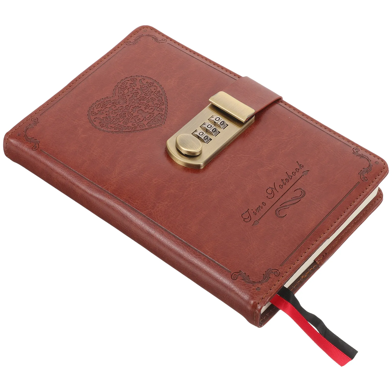 

Daily Notebook Lock Journal Cover Multi-Function Notepad Business Writing Diary Student Planner Office Travel Notepad