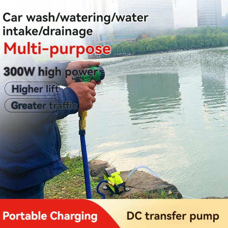 Small Pump Portable Outdoor Vegetable Washing Car Spray Irrigation Flower Watering 20V Garden Lithium Transfer Pump