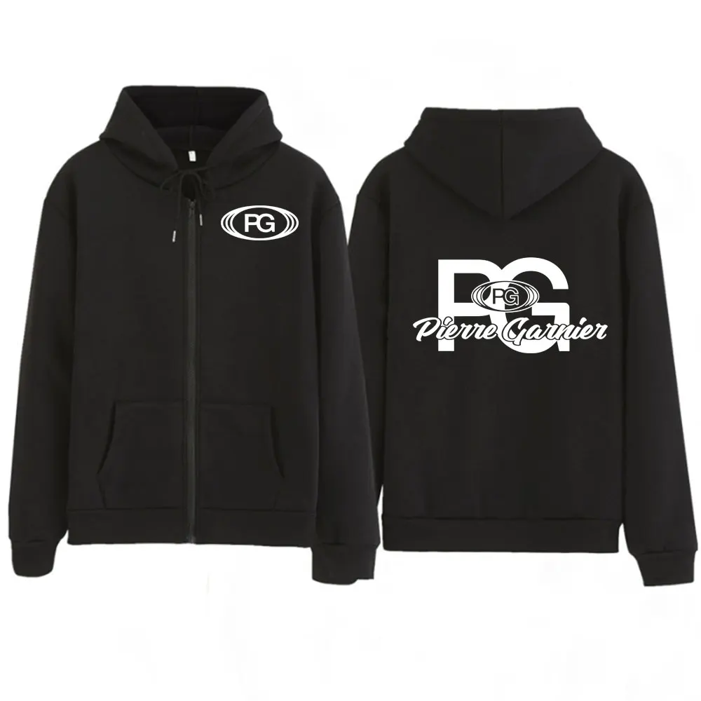 Nouveau Style chanteur Pierre Garnier Chaque Seconde Album Tour sweat à capuche Couple sweat à capuche avec fermeture éclair hommes femmes fermeture éclair Punk pulls vêtements