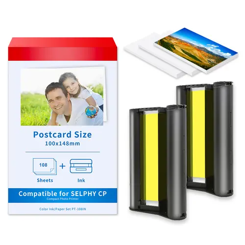 CP1500 Photo Paper For Canon Selphy CP1500 CP1300 CP1200 CP910 CP900 Photo Printer KP-108IN Ink 6 Inch - Image 12