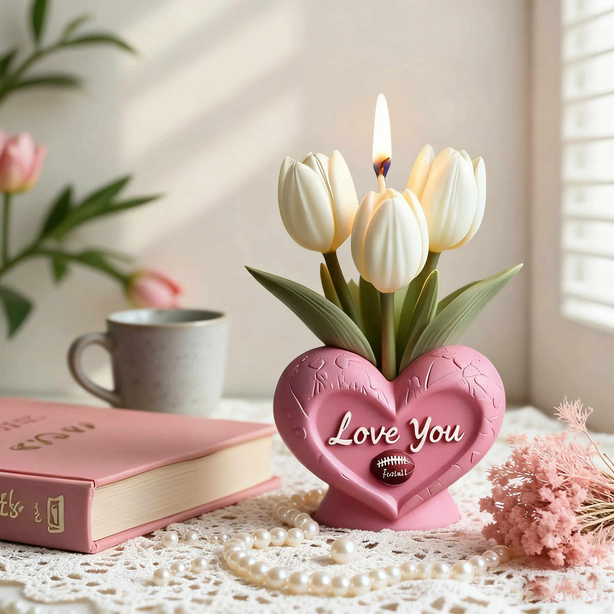 3D Tulip Candle Mold Creative Silicone Mold DIY Resin Pillar Aromatherapy Plaster Soap Flower Craft