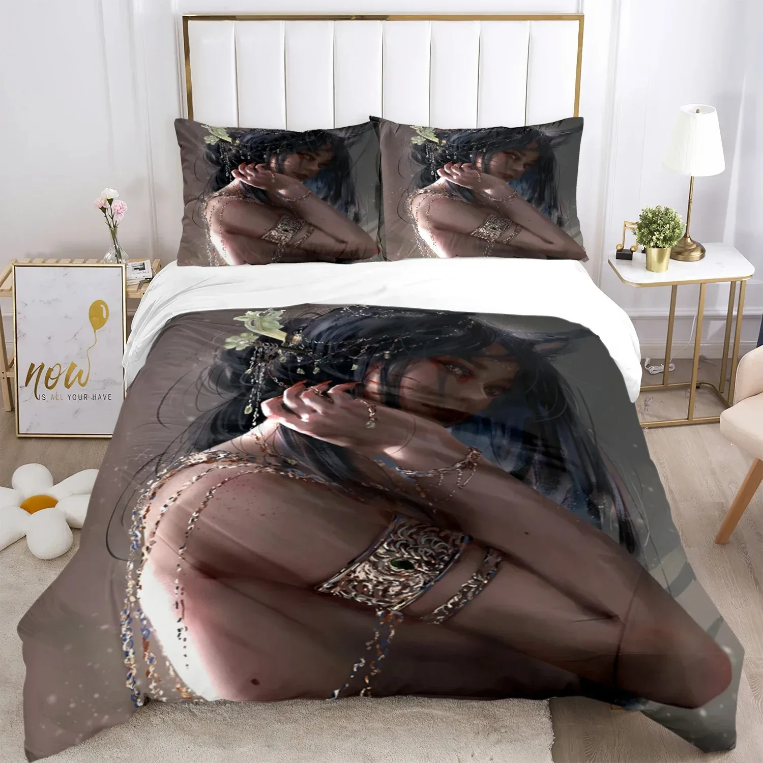 

Bivariate ghostblade Bedding Set For Bedroom Soft Modern Bedspreads Comefortable Kids Duvet Cover Quilt Cover And Pillowcase