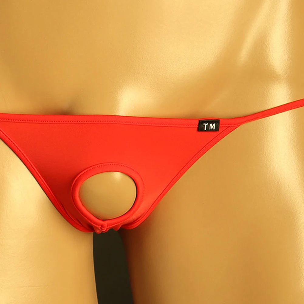 อุปกรณ์เสริมชุดชั้นใน Hollow Out ชุดชั้นในเร้าอารมณ์ G-String ต่ําเอว Mam กางเกงในชายกางเกงสบายเซ็กซี่นุ่ม