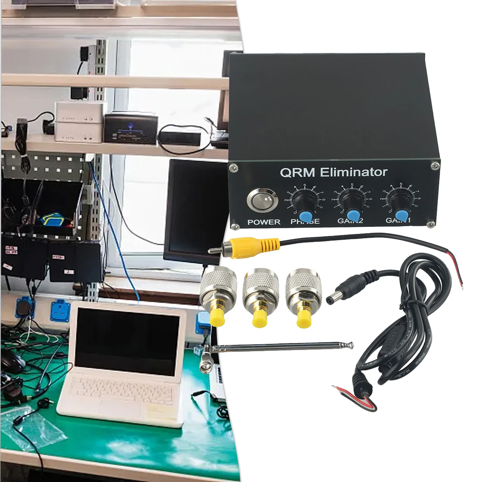 QRM For Eliminator X-Phase 1-30MHz HF Band Noise Canceller 2nd Gen Metal Shell For Radio Transceiver Signal Suppression Test