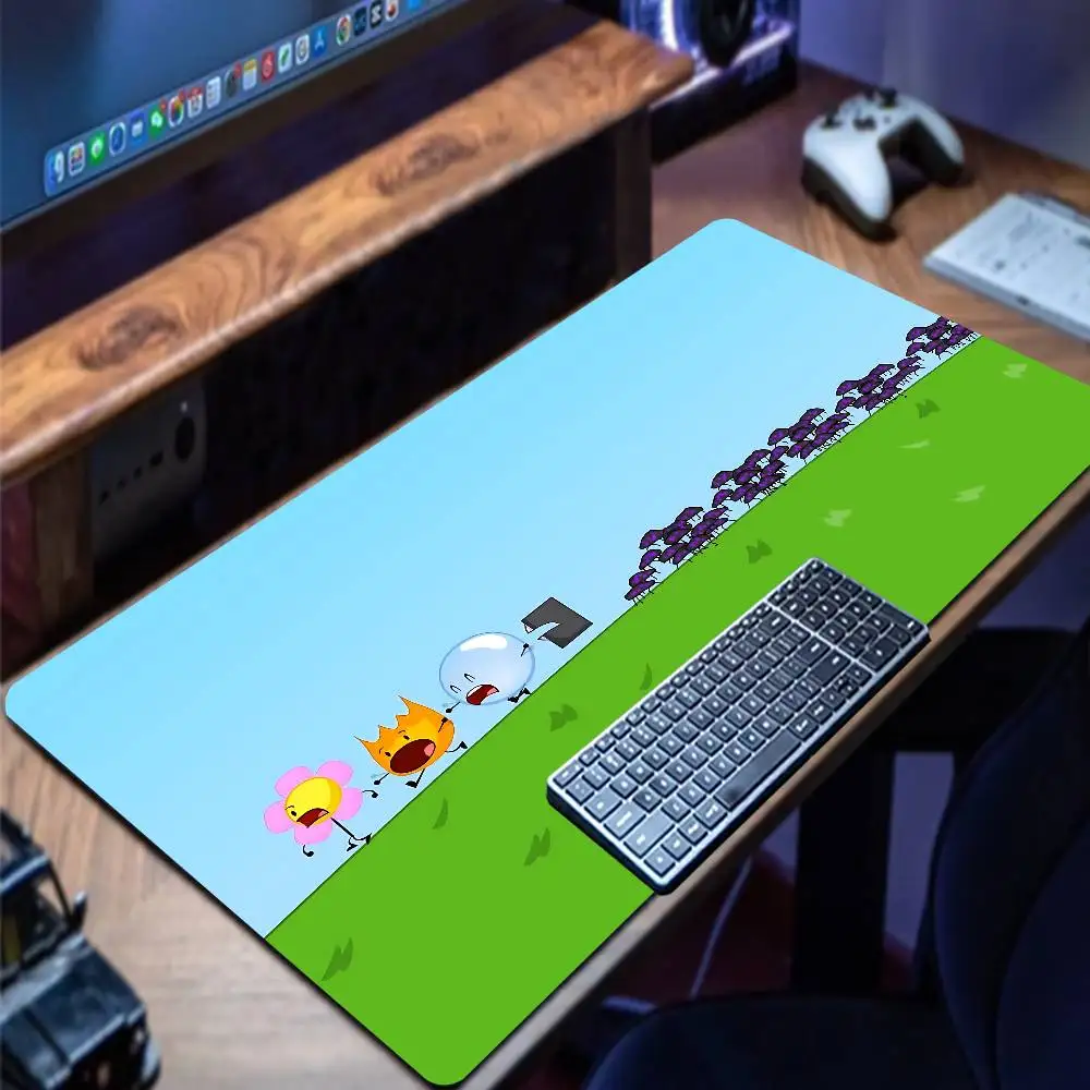 BFDI Funny Battle For Dream Island Mousepad Premium-Mauspad mit festem Rand, Speed-Mauspad, Schreibtischunterlage mit ultrafeiner Oberfläche