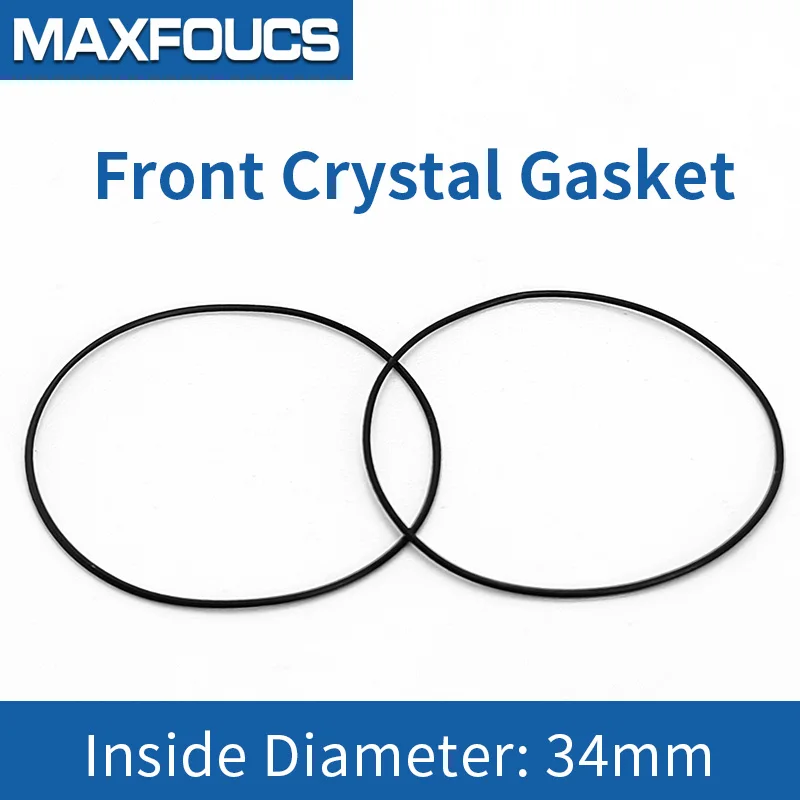 Black Gasket Suitable For GA-2100/GA-B2100 For Front Crystal Case Back Internal Diameter 32.5/34mm Watch Parts ,1/2 pcs