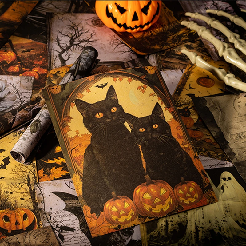 Mr Paper 84pcs Ghost Notes Series Double Sided Material Paper Book DIY Handbook Collage Calendar Diary Phone Case Notebook