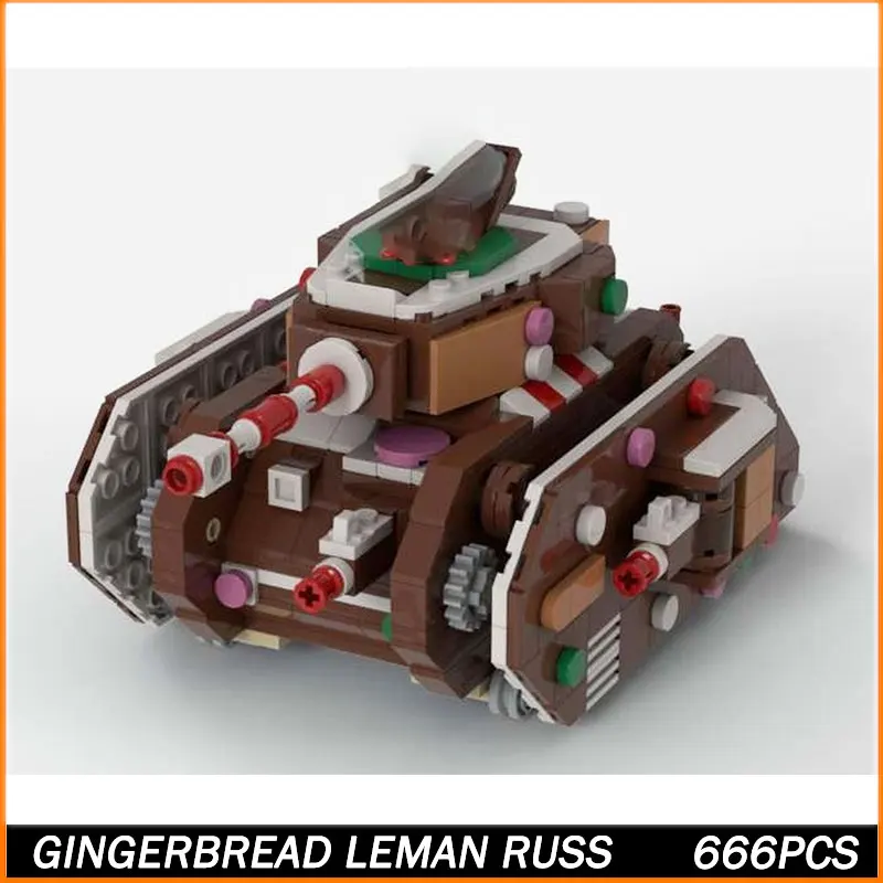 

New MOC Building Block Gingerbread Series MOC Gingerbread Tank Creativity Education Puzzle Toy Juguetes Birthday Gifts 666PCS