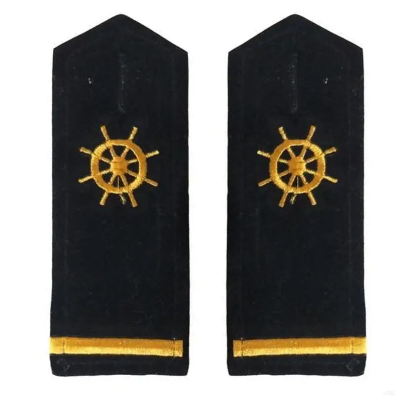 37ME Embroidered Epaulet Shoulder Boards Security Uniform Accessories Epaulettes
