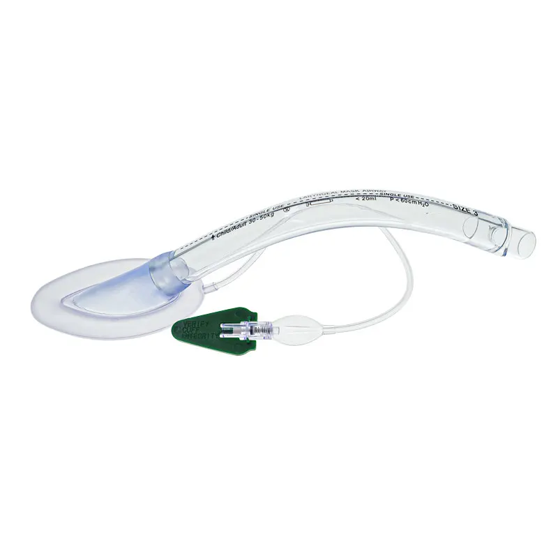 KranVer 1PC/6PCS/7PCS LMA Mask Sterile Breathing Intubating Disposable PVC Laryngeal Mask Sterile Laryngeal Mask