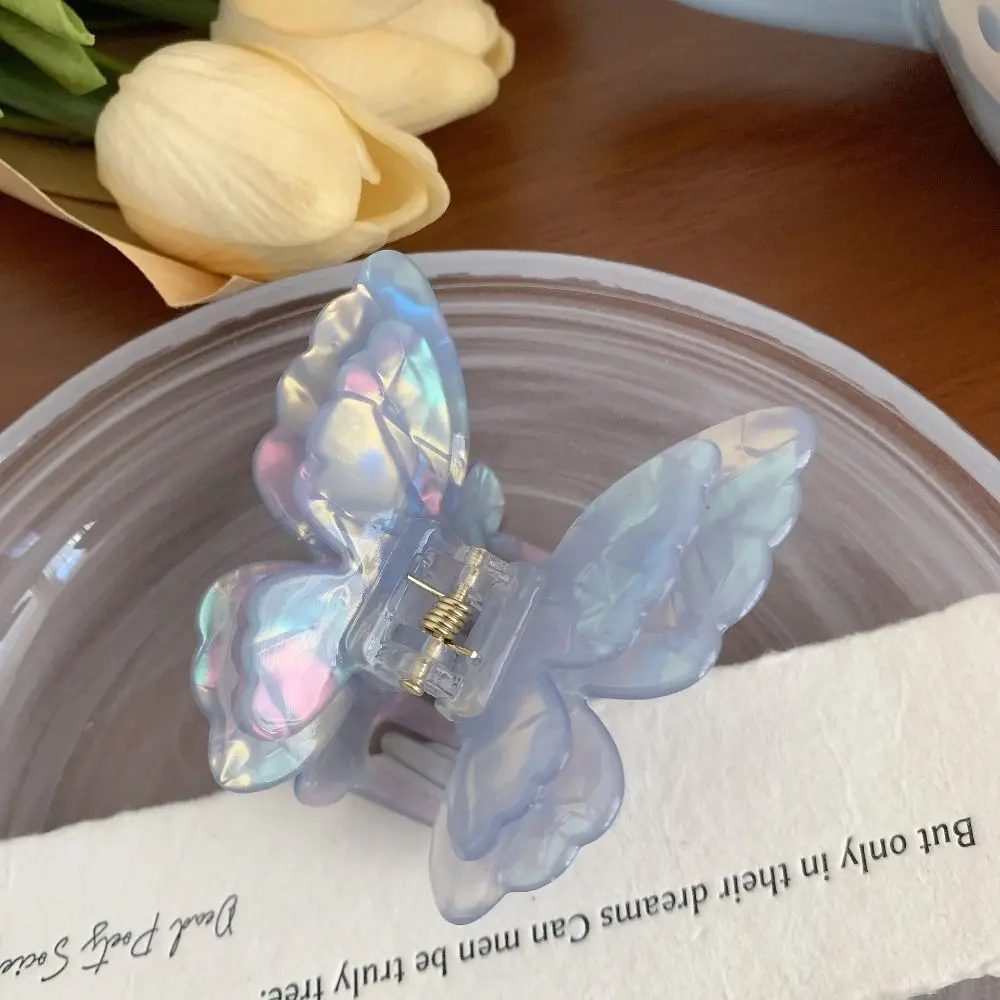 لطيف حمض الخليك خلات فراشة مشبك شعر الحيوانات قزم فراشة مشبك شعر غطاء الرأس انتزاع كليب كبير القرش كليب فتاة