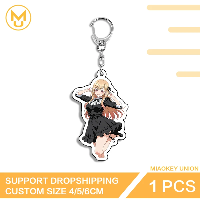 Marin Kitagawa Beautiful Y2K Animelover Photo Keychain Creative Pendant Keyring Ingenious Multi Function Durable Keyring