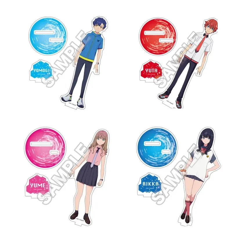 

Game Asanaka Yomogi Akane Shinjo Rikka Takarada GAUMA Acrylic Stand Doll Anime Figure Model Plate Cosplay Toy for Gift
