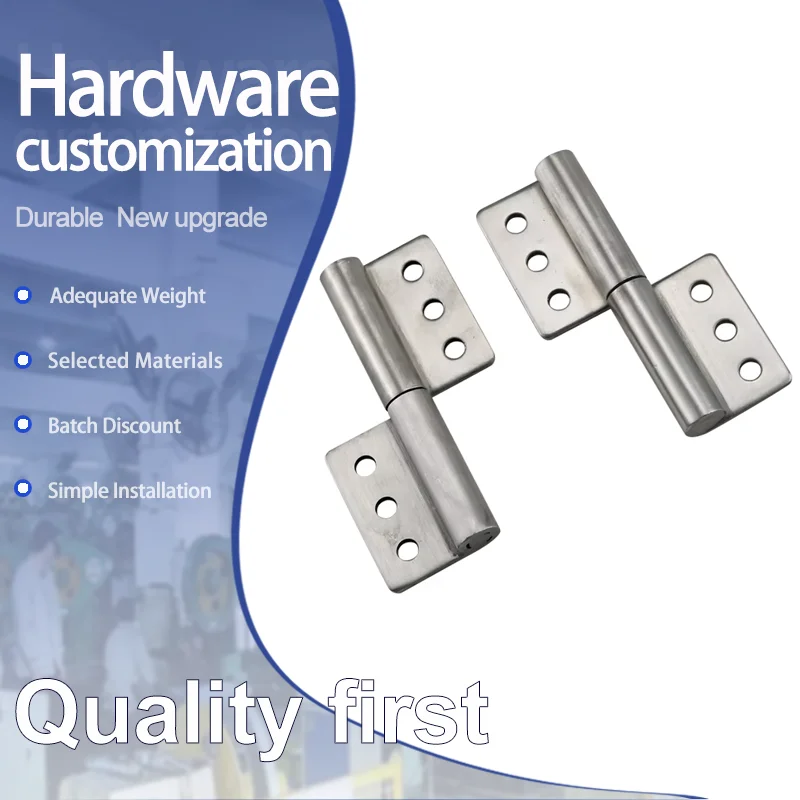 

Insertion Type Thickened Load-Bearing Hinge Industrial Machinery Equipment Stainless Steel Detachable
