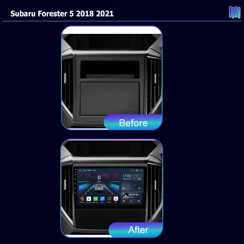 AI VOICE Android Car Radio Multimedia player for Subaru Forester 5 2018 2021 GPS Navigation Stereo Screen Video Tape Recorder