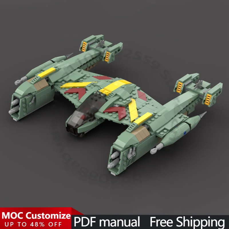 

Набор для сборки модели космического корабля «Звездная война» (577 деталей), модульный конструктор MOC, простой развивающий конструктор для мальчиков, подарок на праздник