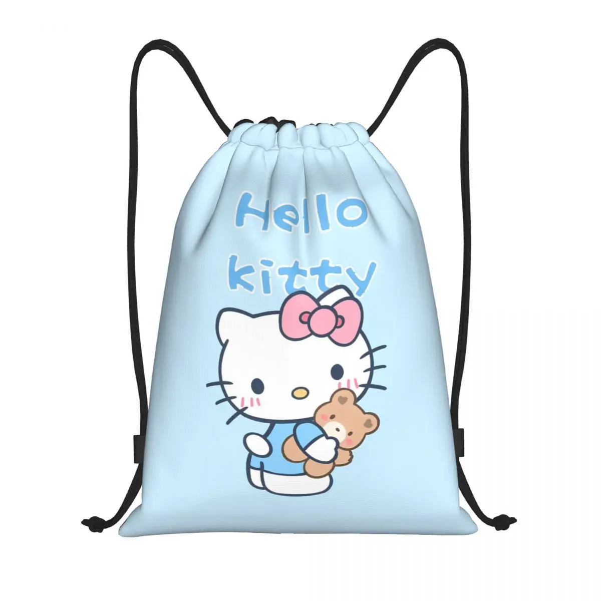 Sanrio Kawaii My Melody zaino con coulisse borsa da palestra sportiva Anime String Sackpack per il ciclismo